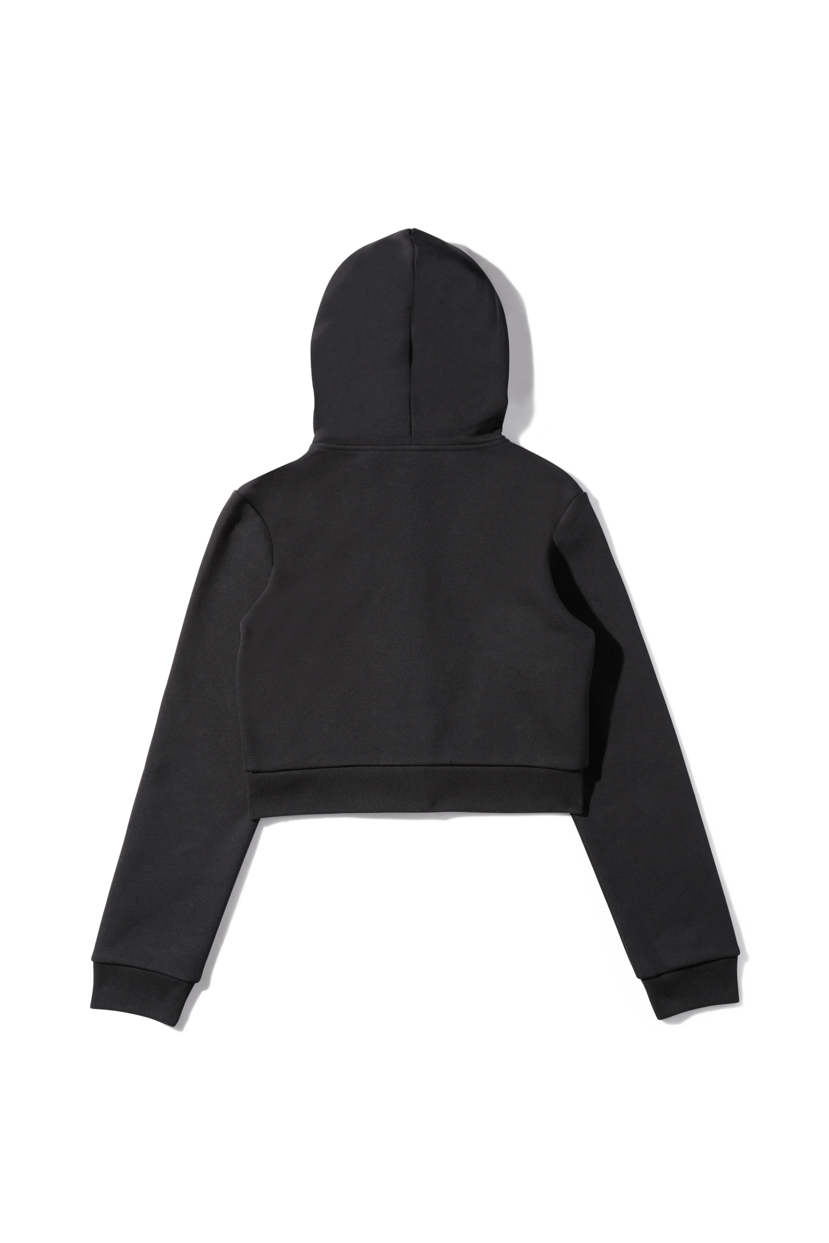 Cropped Full Zip Body Bag Hoodie - Image 3