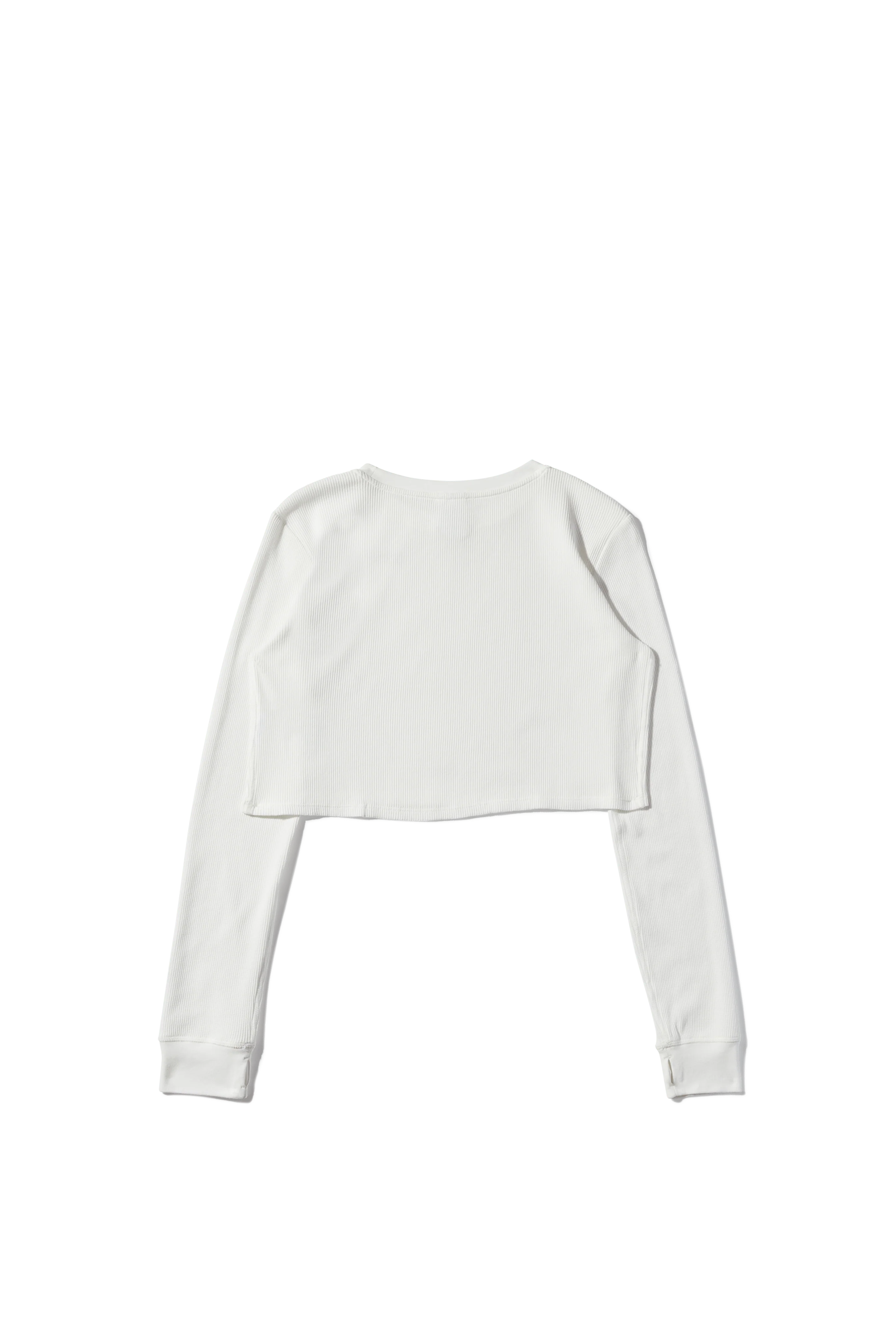 Cropped Thermal Longsleeve Tee - Image 10