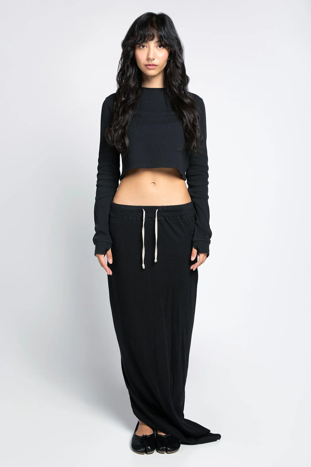 Cropped Thermal Longsleeve Tee - Image 4
