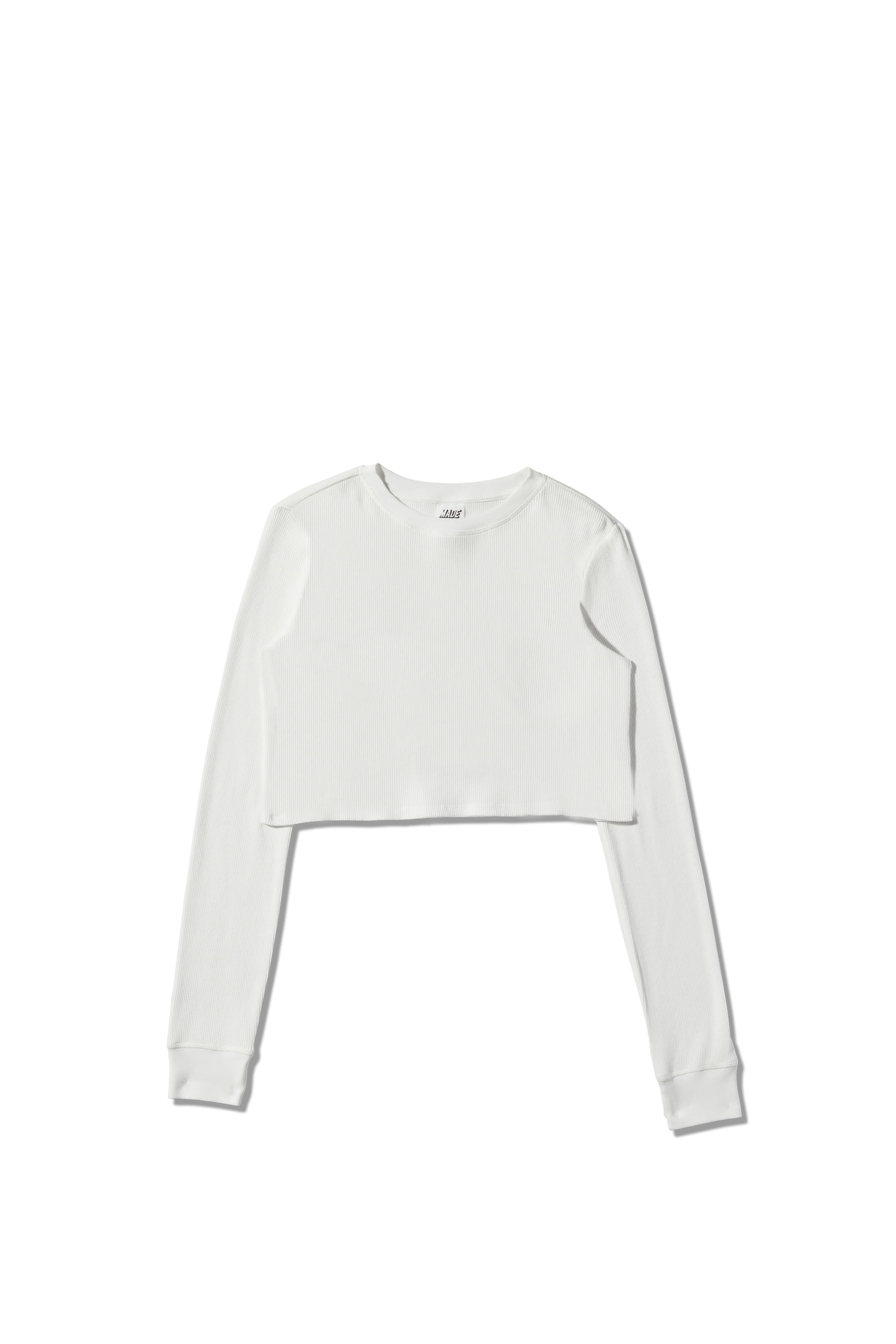 Cropped Thermal Longsleeve Tee - Image 9