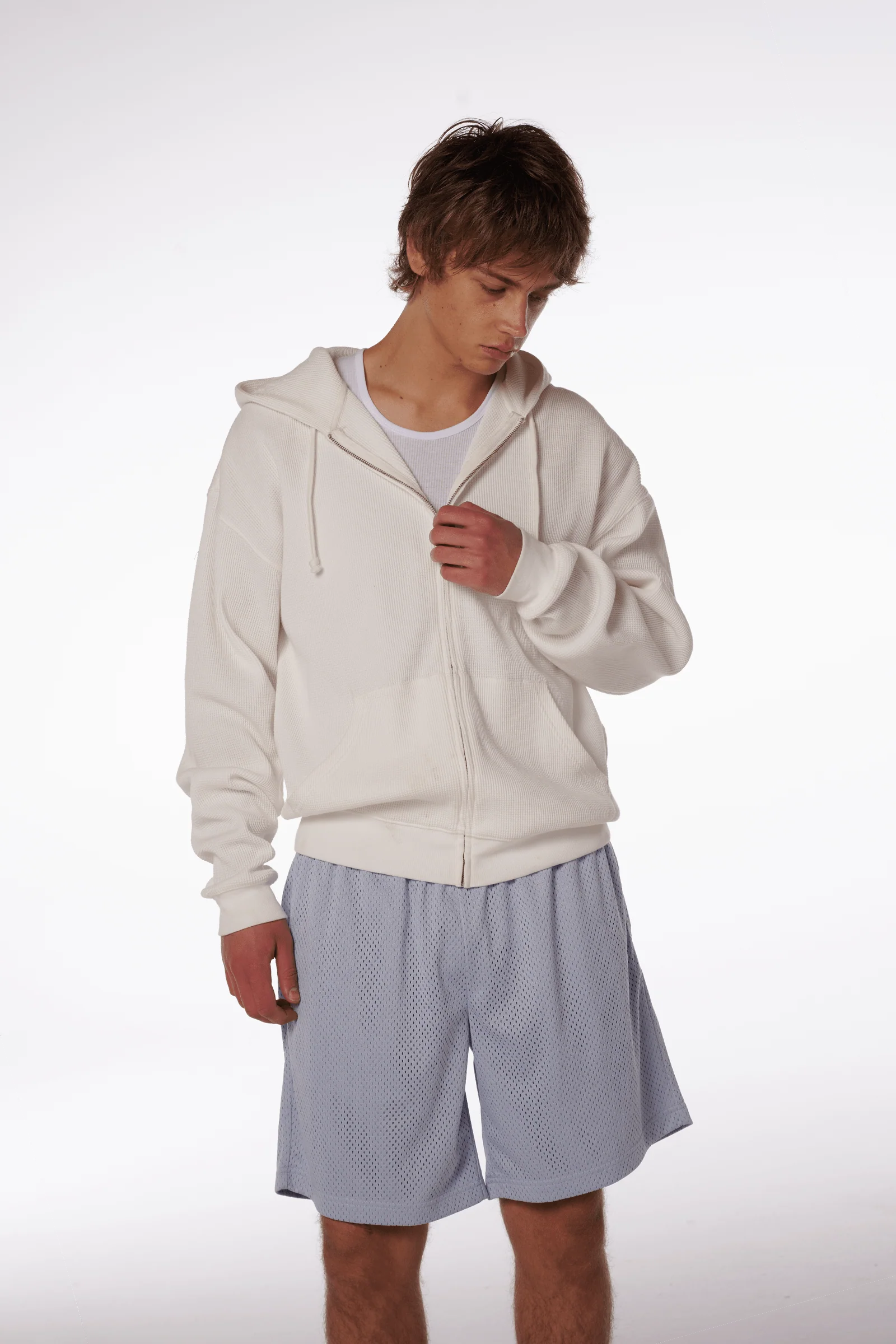 Snow Day Heavy Thermal Zip Hoodie - Image 5
